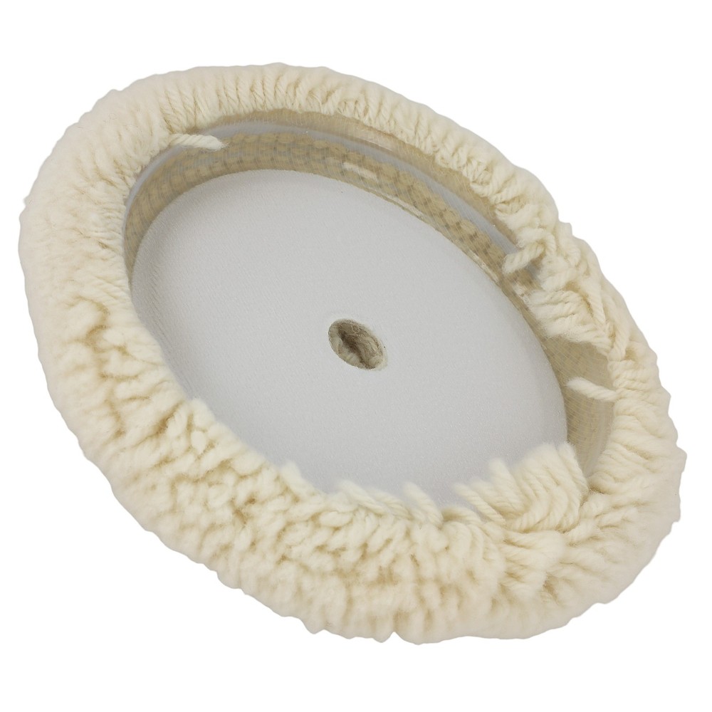 7" Wool Buffing Pad Hook Loop for Car Polisher Pad Compound Backing Plate