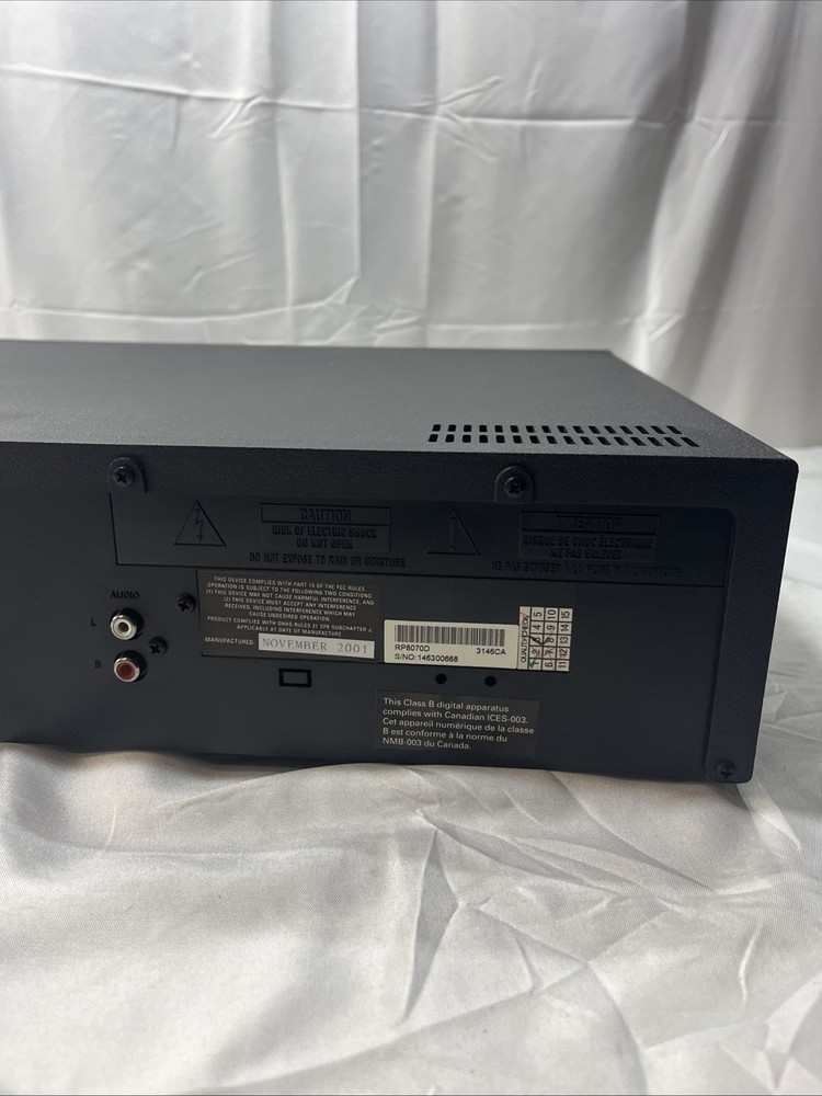 RCA 5-Disc CD Changer RP-8070D Digital Optical Output Audio System Black Tested