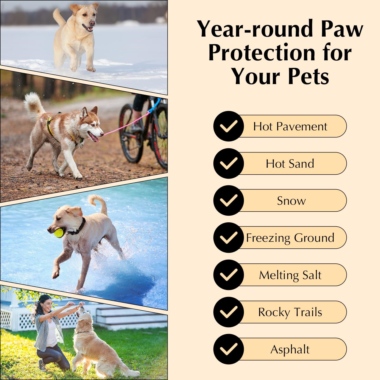 Natural Dog Paw Balm Nose Moisturizer | 2 Pack Paw Protector Soother