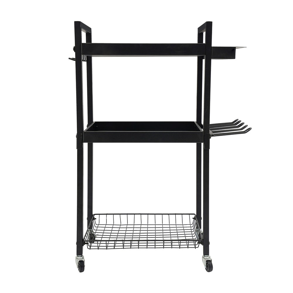 Power Tool Storage Cart Moveable, Tool Holder W/ Wheels For Tool Storage