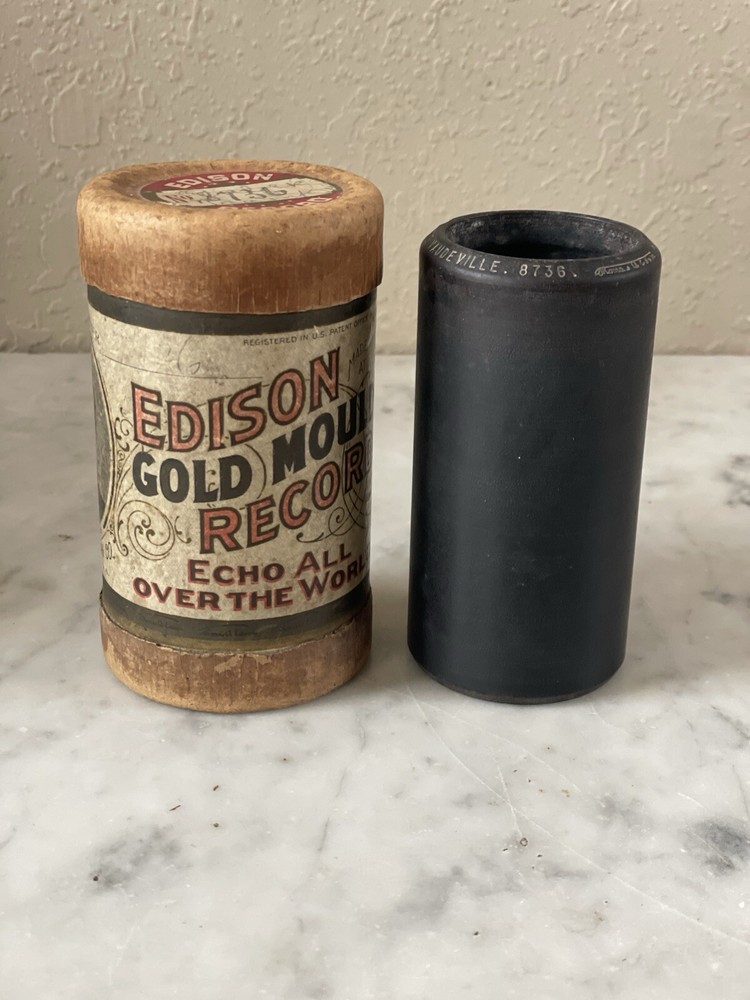 Edison Cylinder Record Talking Two Rubes The Vaudeville 8736 Untested