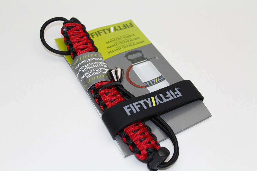 Fifty Fifty Bottle Handle Paracord Red
