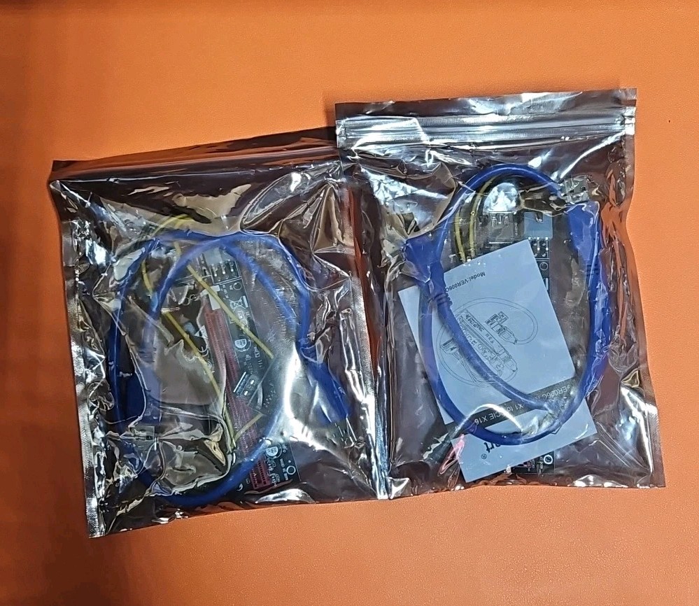 PCI-E 1X To 16X GPU Riser Card Adapter USB 3.0 Cable Powered Mining Rig