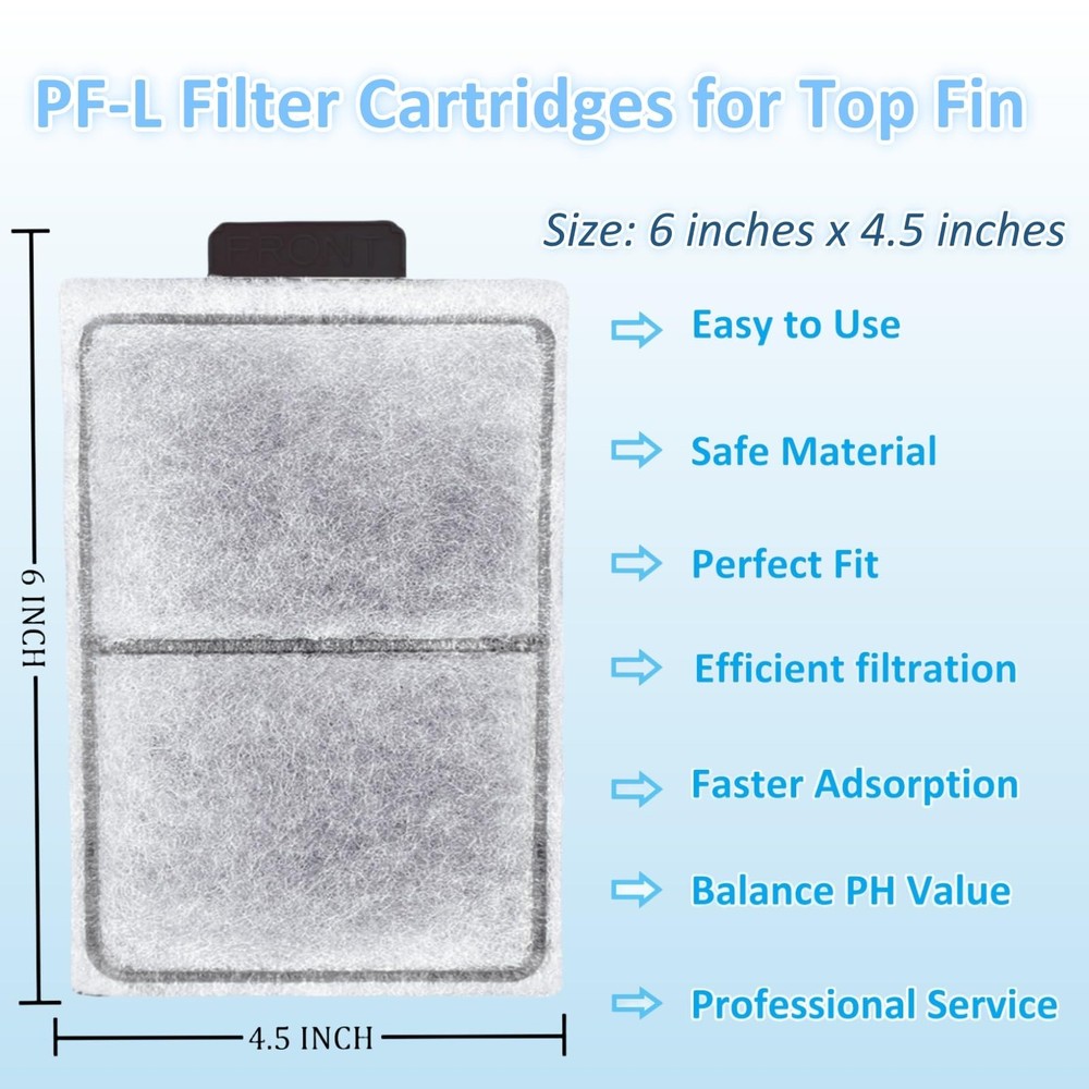 16 Pack Fish Tank Filter Cartridges Replacement for PF20 PF30 Models