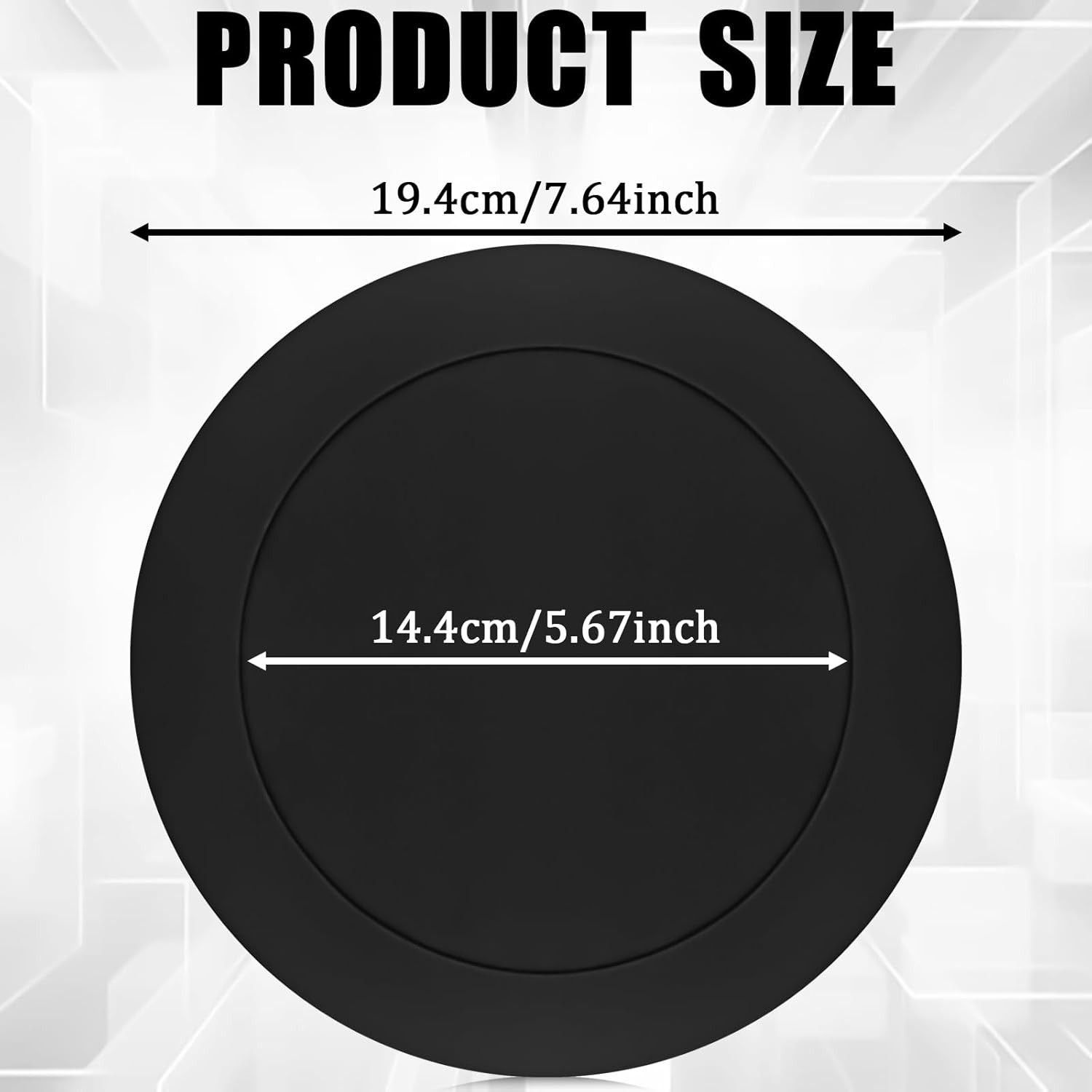 4PCS 6.5 Inch Speaker Foam Rings, Self-Adhesive Door Baffle Enhancer for Stereo