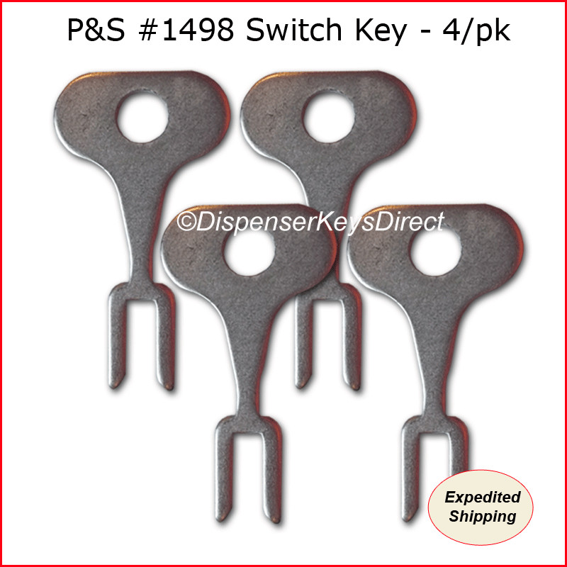 Pass & Seymour #1498 Tamper Proof Electrical Switch Key - (4/pack)