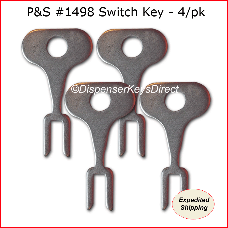 Pass & Seymour #1498 Tamper Proof Electrical Switch Key - (4/pack)