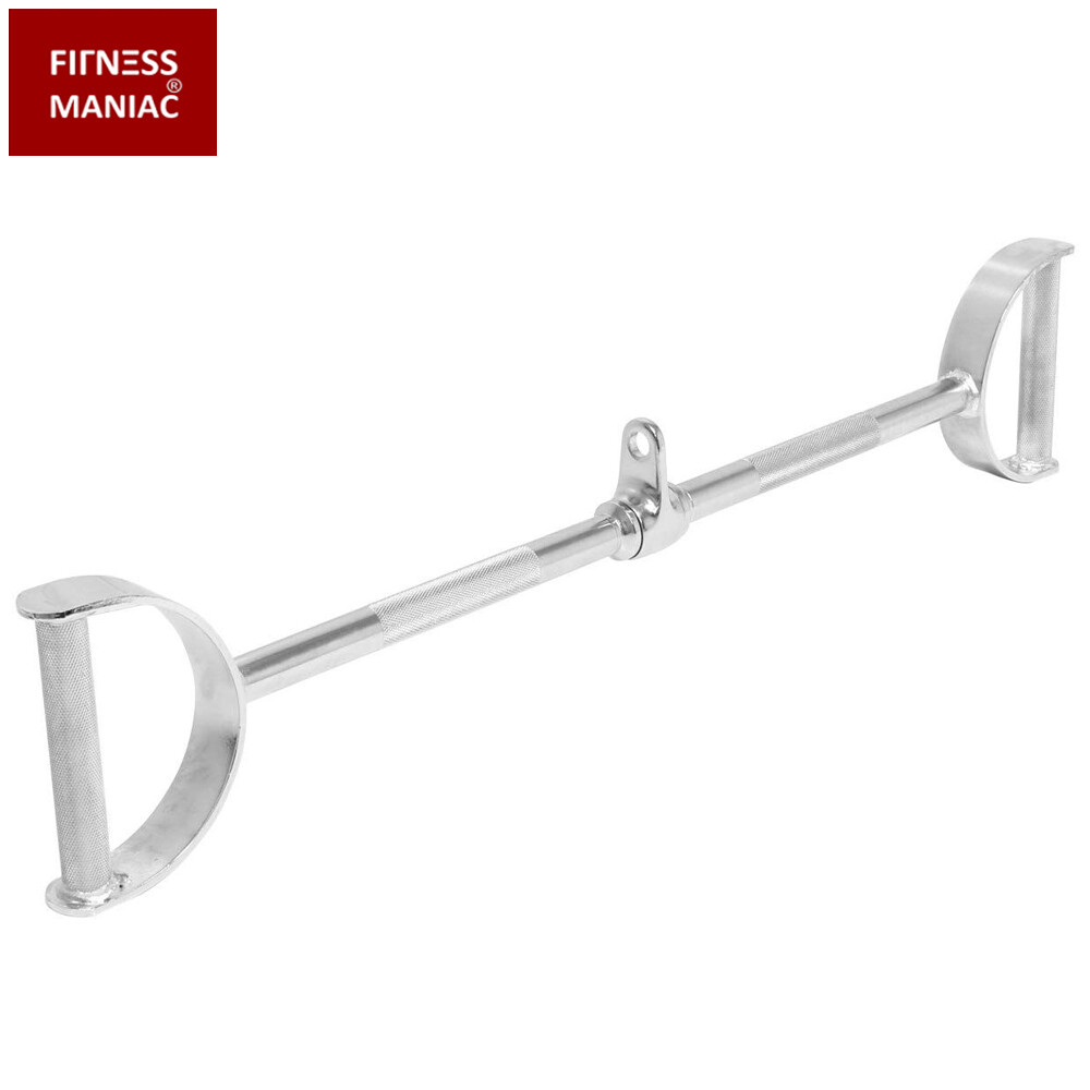 Flat LAT Bar D Handle Machine Cable Attachments Pull Down Tricep 28 Inches