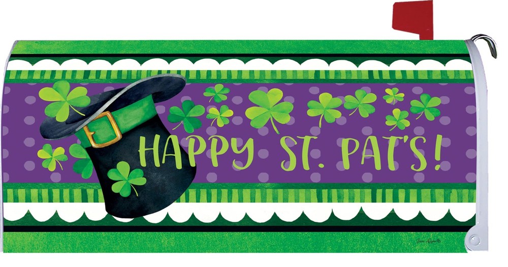 Happy St. Pat's Mailbox Cover