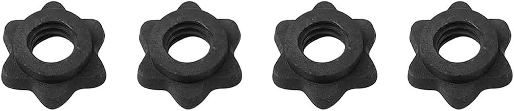 4Pcs Spinlock Collars, 1 Inch Dumbbell Hex Nut Barbell Spin-Lock Collars Screw C