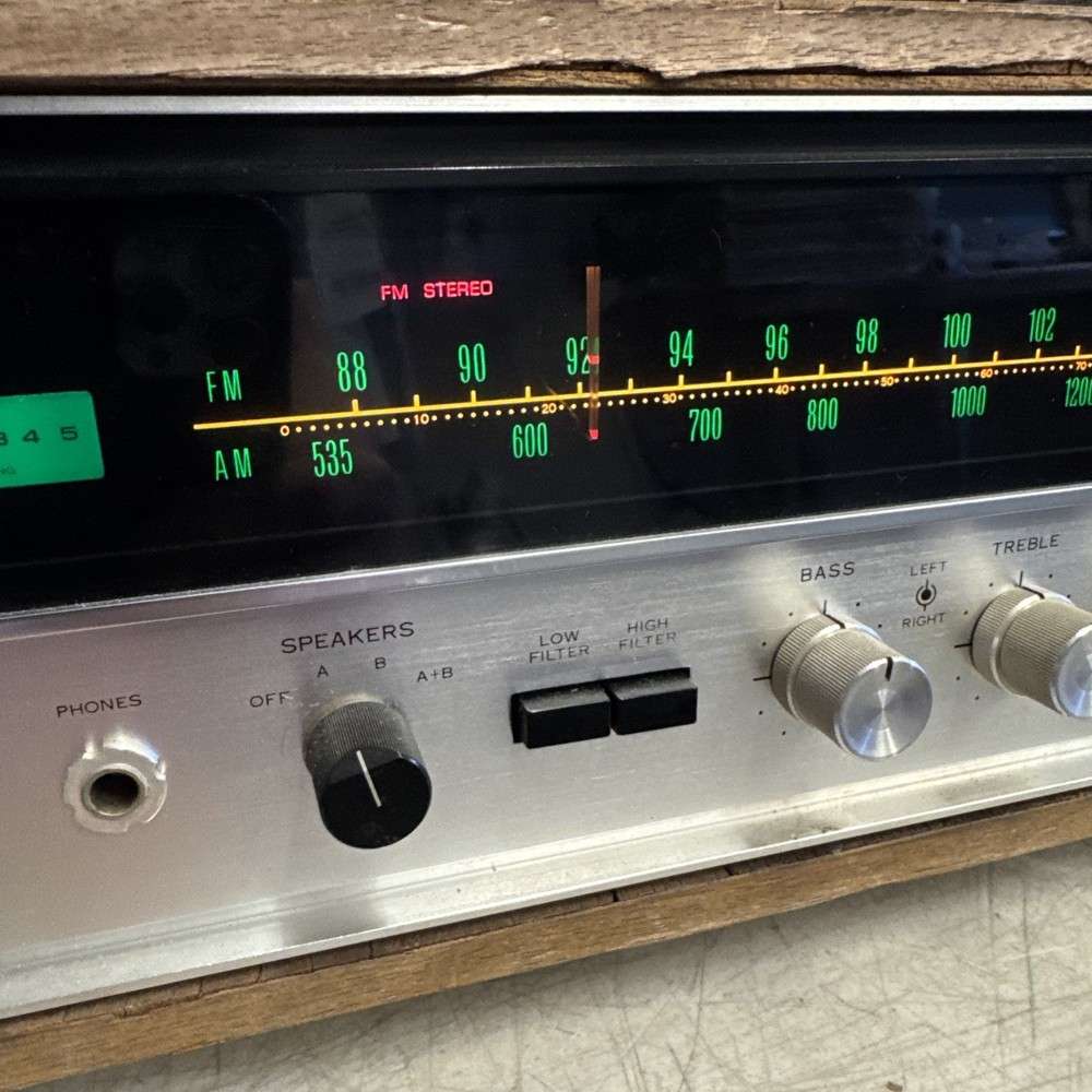 Sansui 2000X Solid State Stereo Receiver Tuner Amplifier w/ Wood Case / Tested