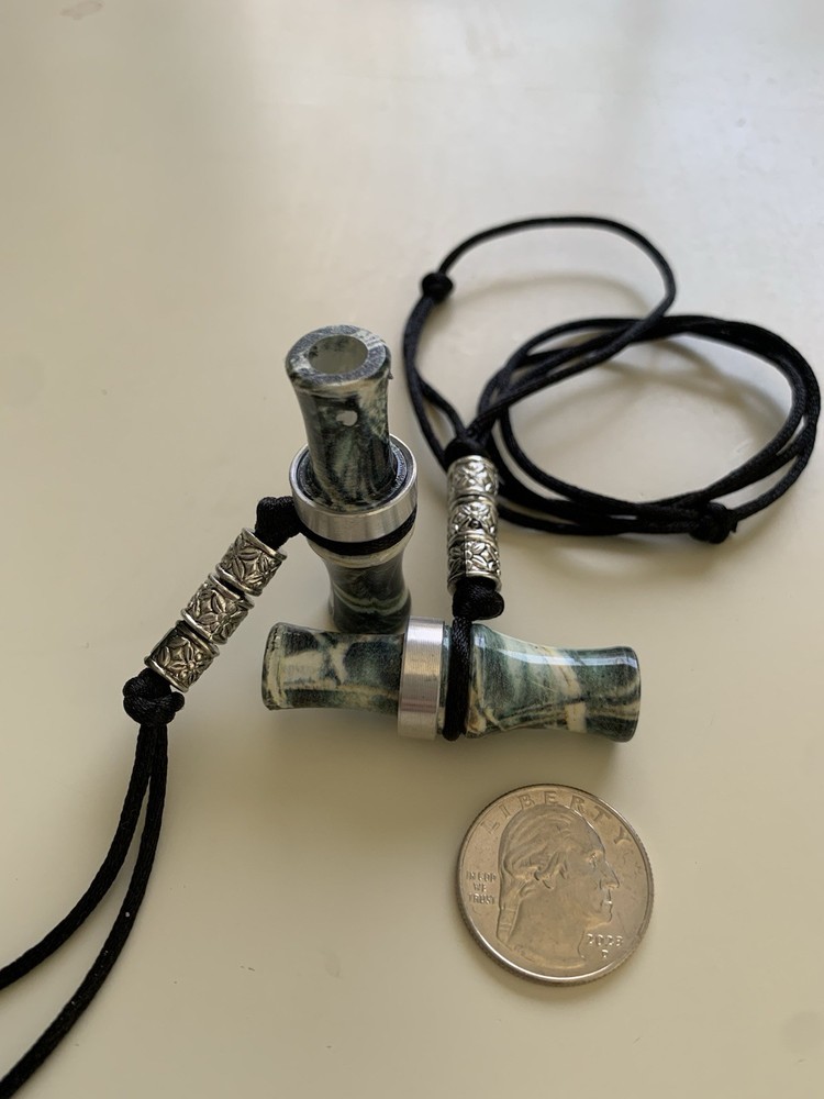 Mini Wood Duck Call Necklace – Adjustable & Working Call - HAND MADE-Easter Gift