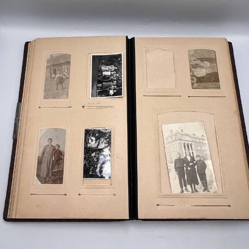Rare German Photo Album with 45 Original Photos • Early 20th Century Memorabilia
