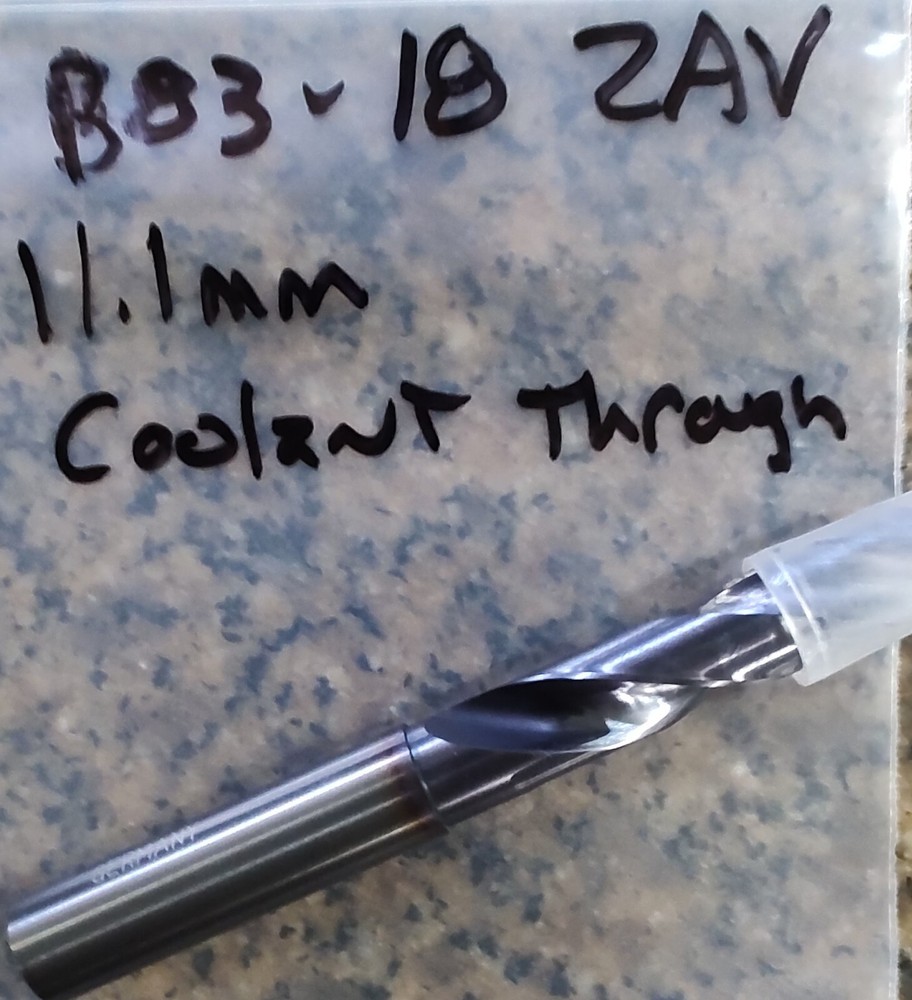 TITEX PLUS 11.1MM COOLANT THROUGH DRILL BIT