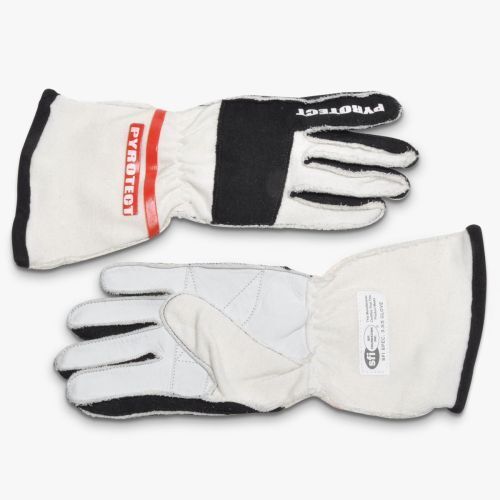 Pyrotect GP230420 PRO 2-Layer Driving Gloves - White, Large