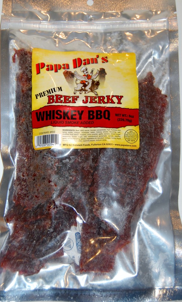 Whiskey BBQ Jerky PD 8oz