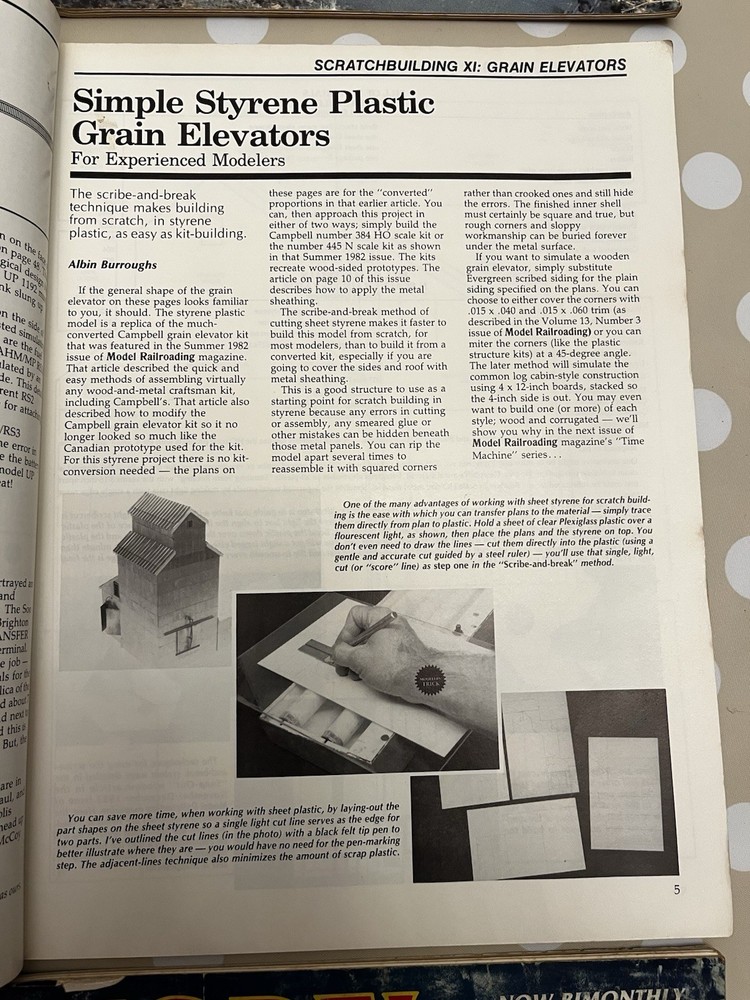 Model Railroading Magazine 1984 Complete 6 Issues Design, Landscape, Instruction