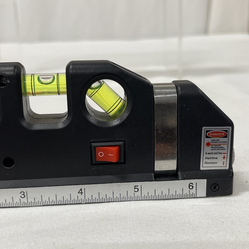 Fixta Laser Level Pro 3 Tool Horizontal Vertical 8 FT 250cm Measuring Tape Ruler