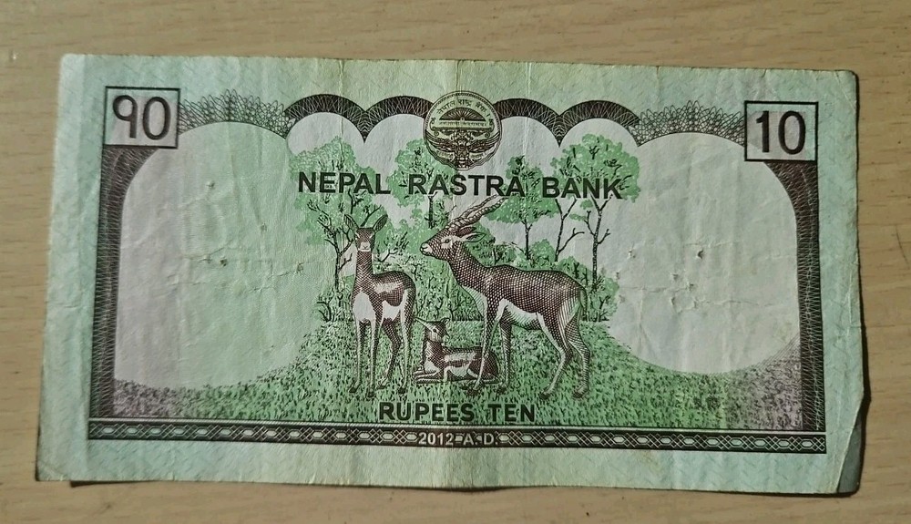 2012 Nepal 10 Rupees Note