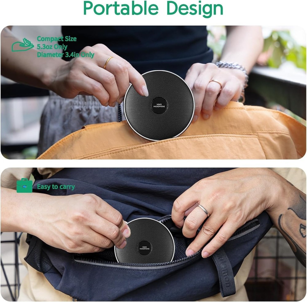 USB Microphone No Speaker,Desktop Computer Mic, Noise-Canceling Technology, Plug