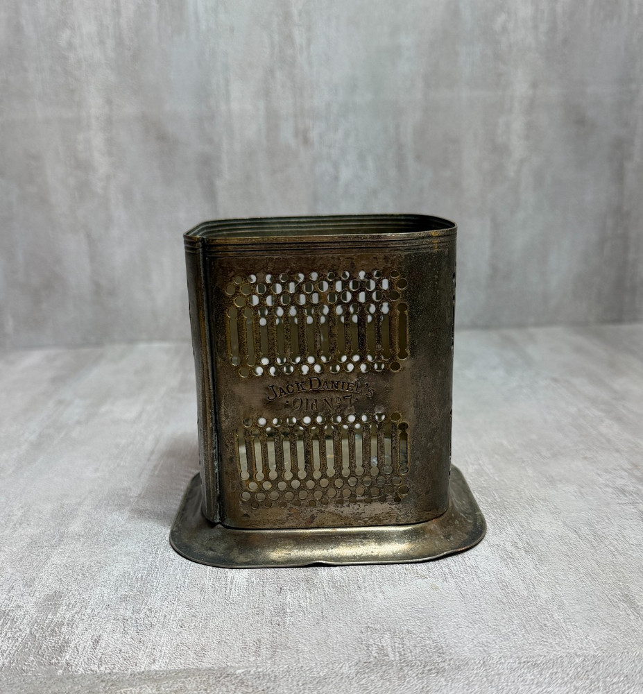 Vintage Jack Daniel's Silver Plate Advertising Bottle Coaster Made In England