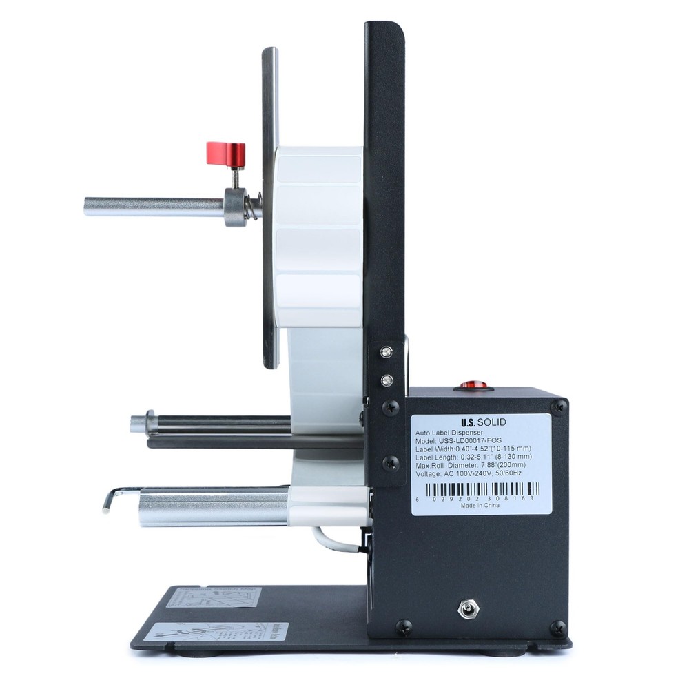 U.S. Solid Automatic Label Dispenser Translucent Clear Labels 4.52 in Width
