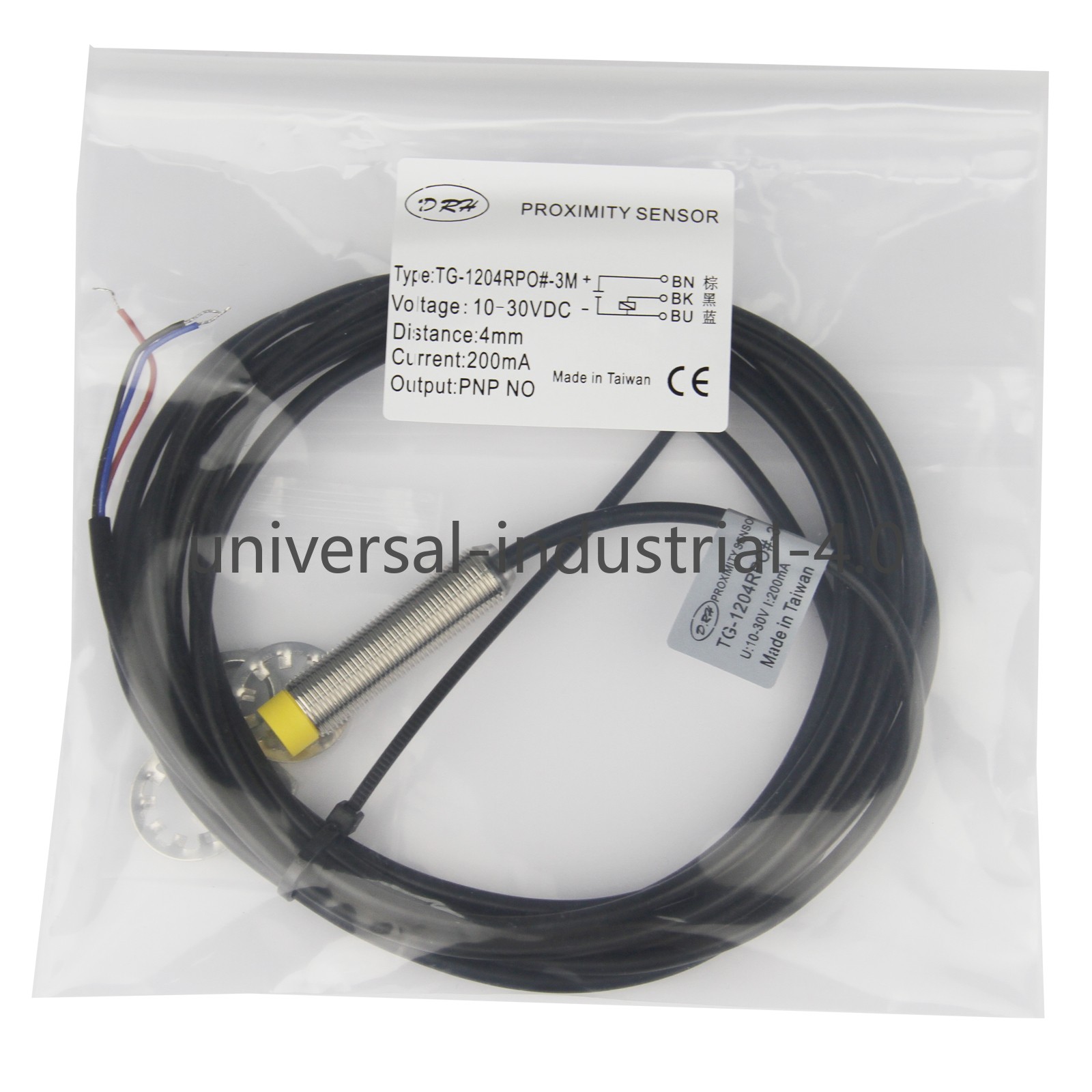 New DRH TG-1204RPO-3M Proximity Sensor