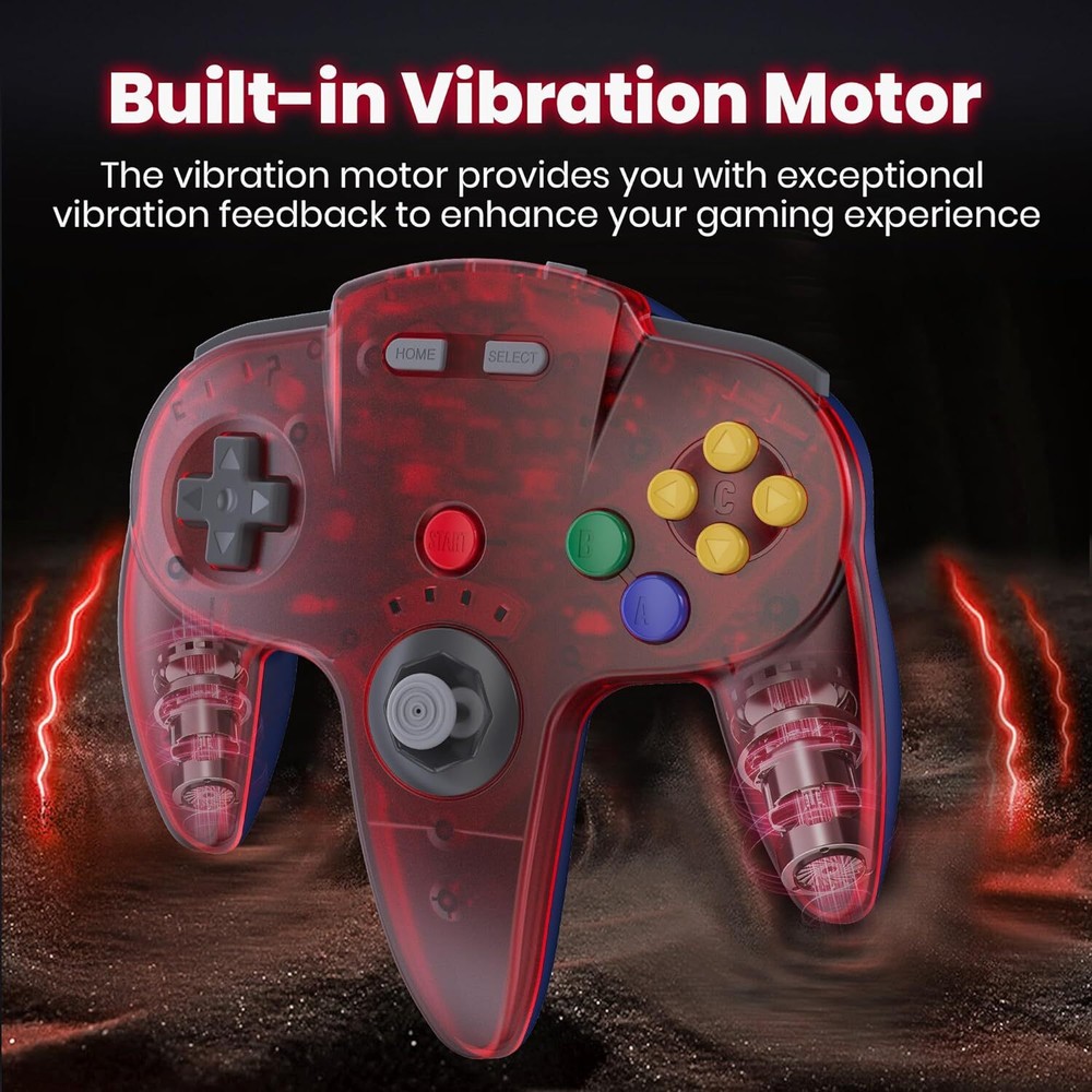 2.4 GHz Wireless N64 Switch Online Controller For Switch Win PC Laptop iOS Mac