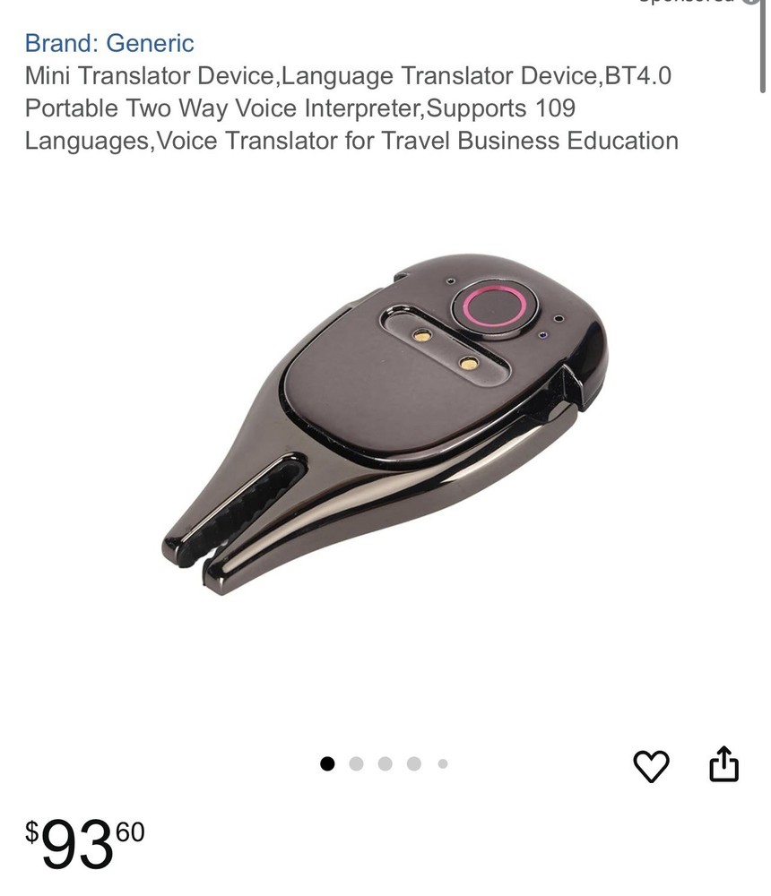 Mini Translator Device,Language Translator Device, BT4.0