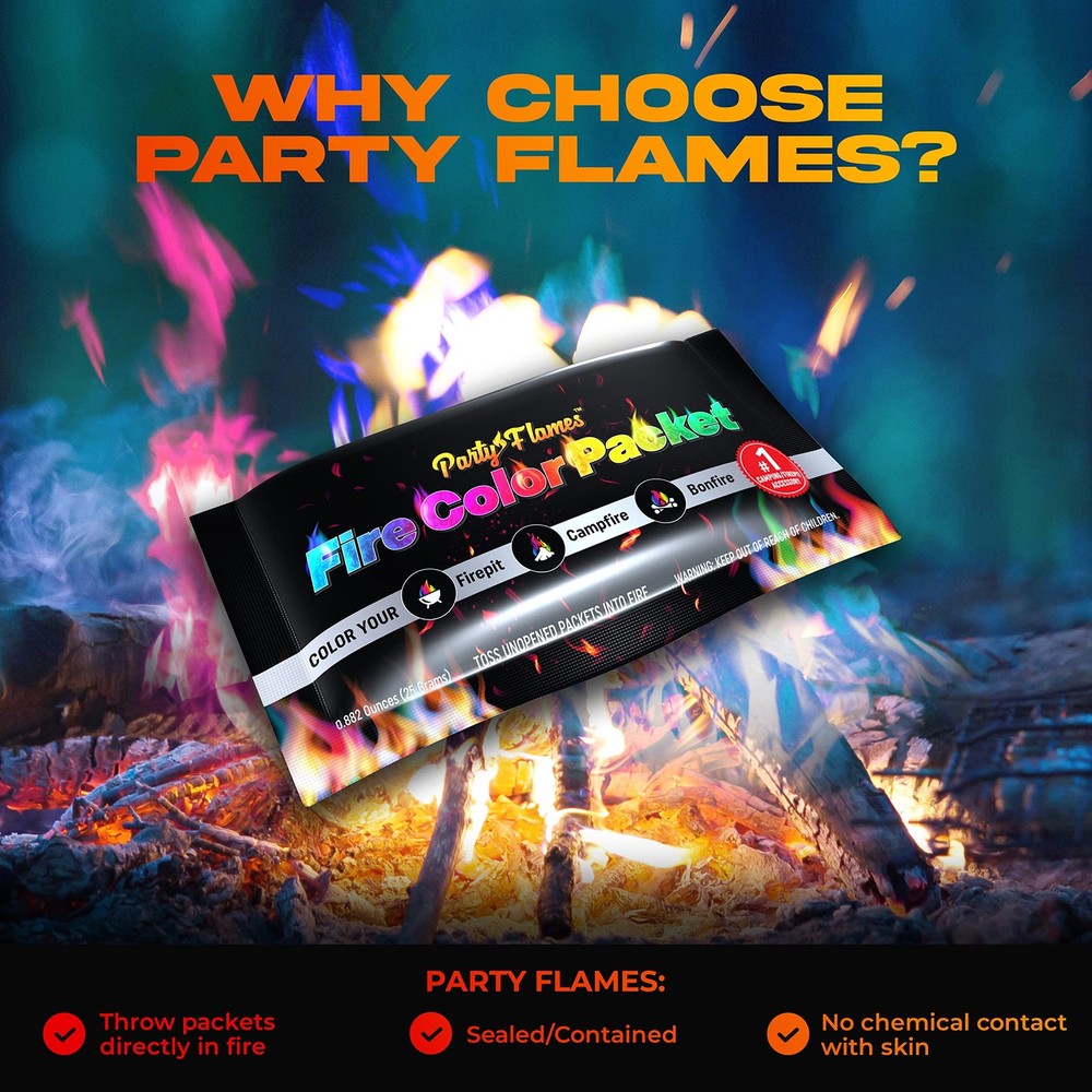 Magic Campfire Fire Color Changing Packets for Original 10 Pack, Green
