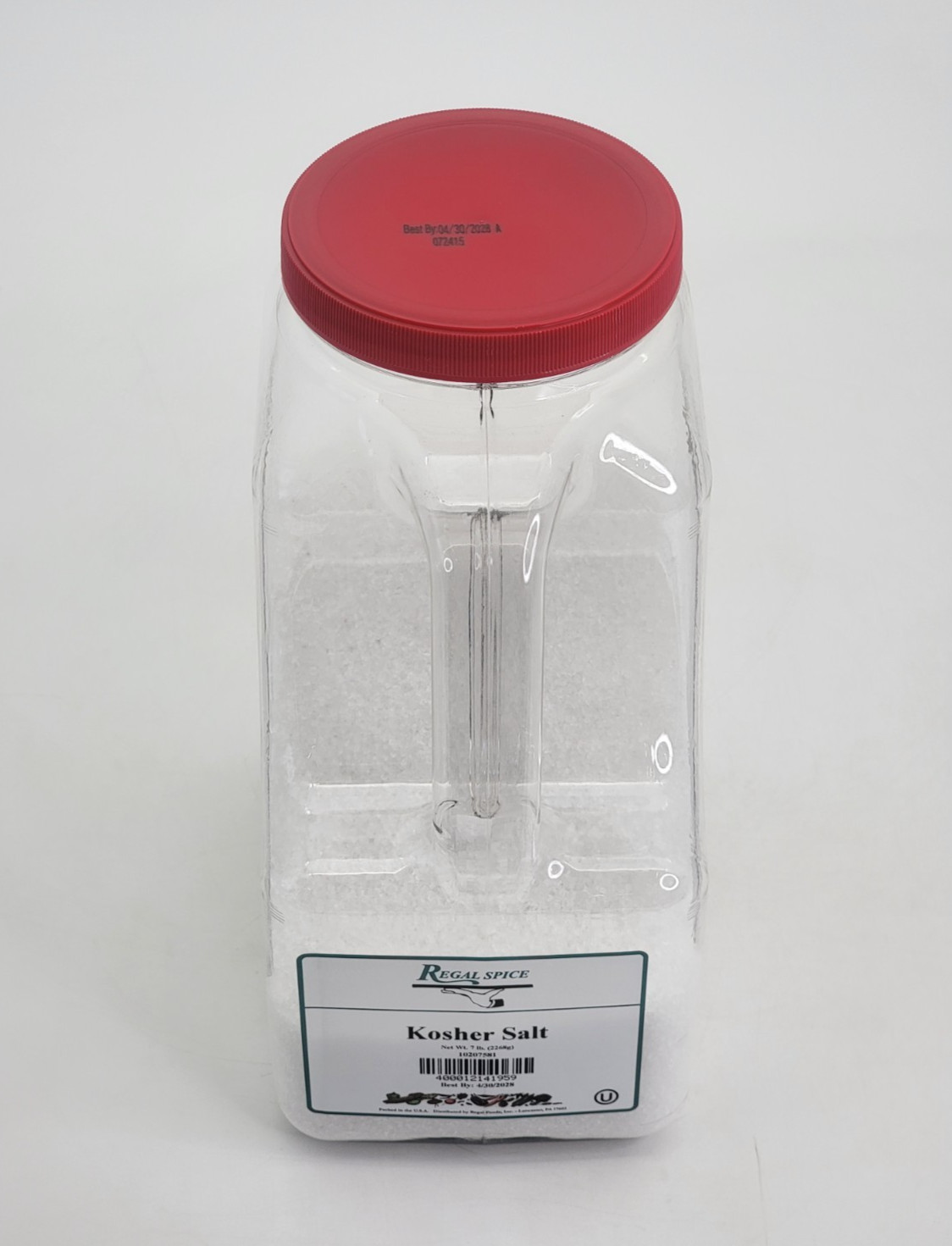 Regal Spice Extra Coarse Kosher Salt 7 lb per Jug - Sealed - Best by: 4/30/2028