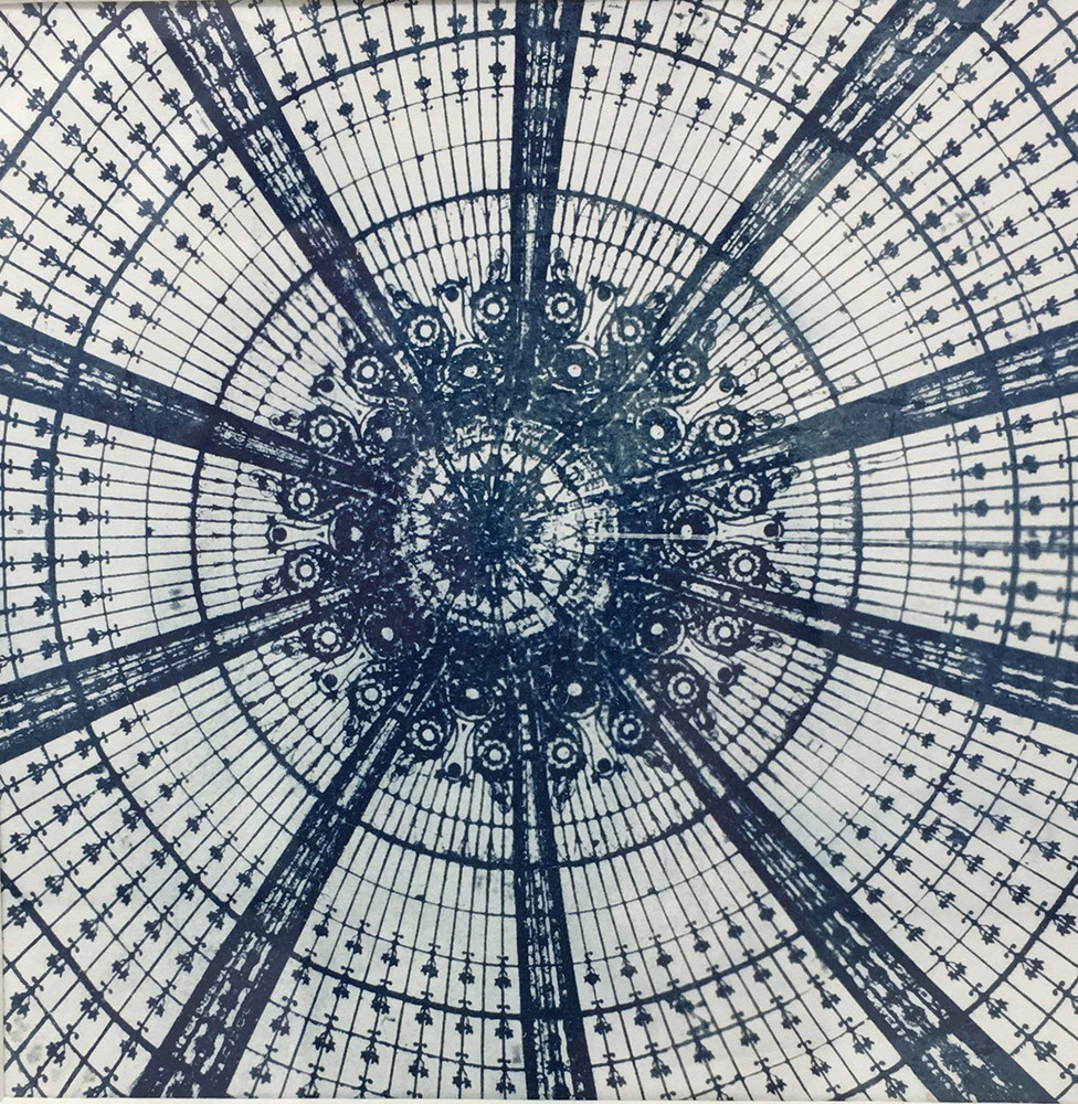 Galeries Lafayette Stained Glass Ceiling | Cyanotype