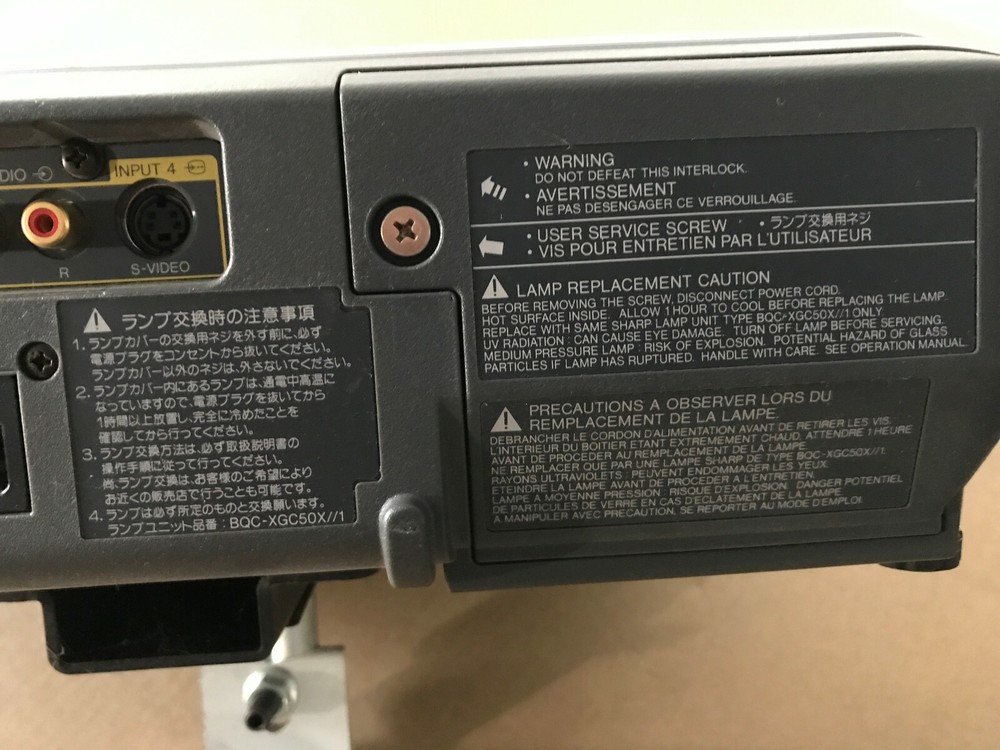 Sharp Notevision Projector PG-C45X with remote and ceiling mount