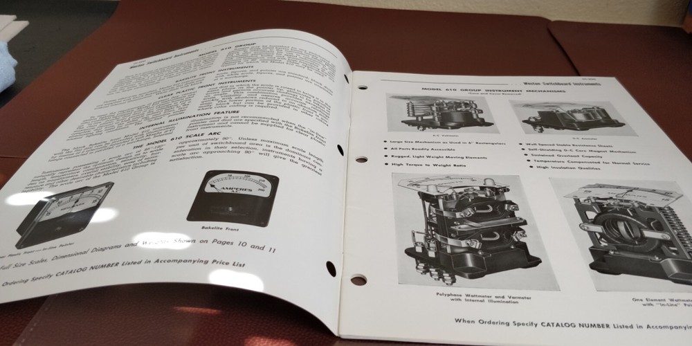 1960 ~ DAYSTROM ~ Catalog ~ Switchboard Instruments Weston