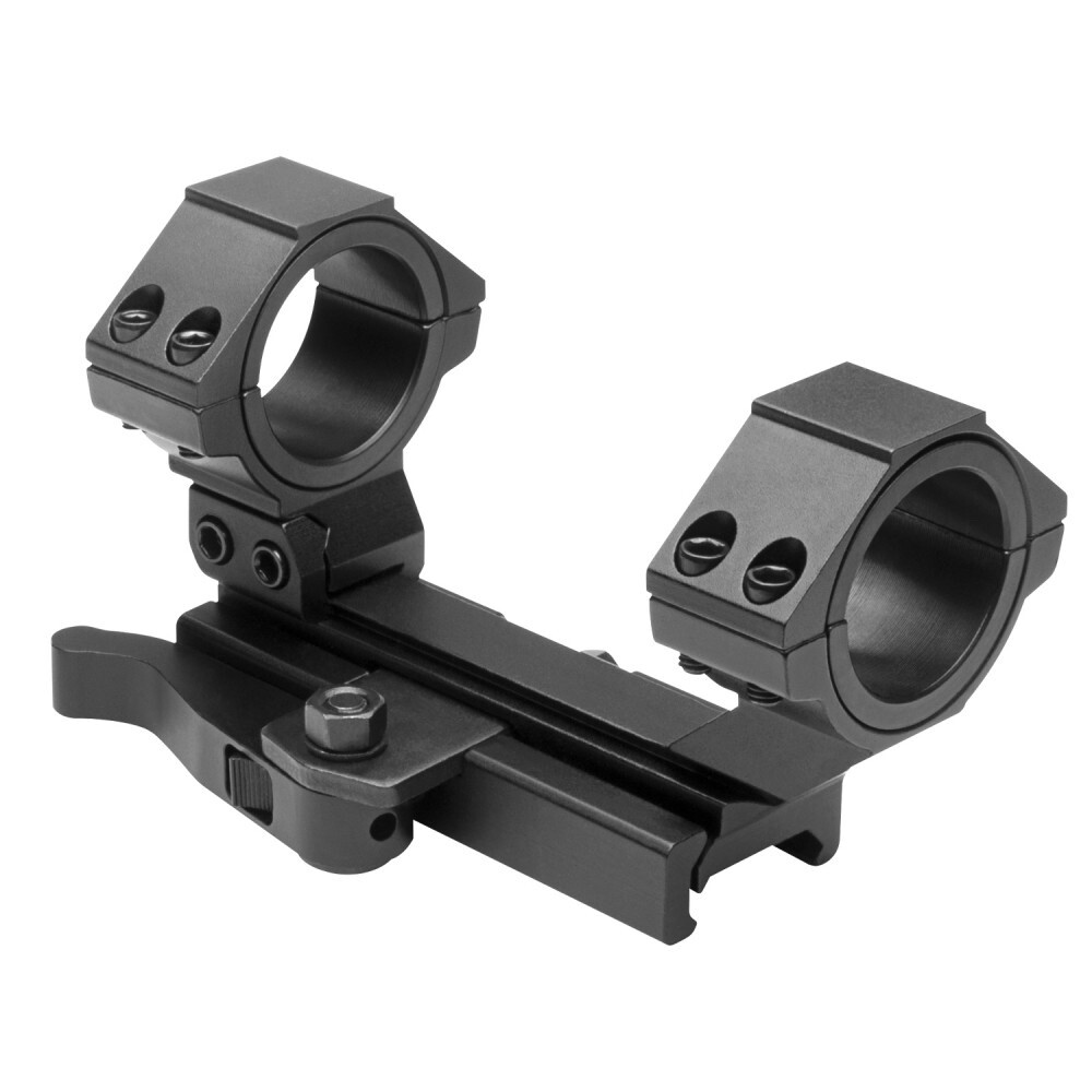 NcSTAR MARCQ Adjustable Cantilever Quick Release Rifle Scope Ring Mount Black