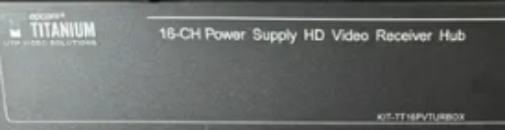 UTP Video Solution Epcom Titanium 16-CH Power Supply HD Video Receiver Hub