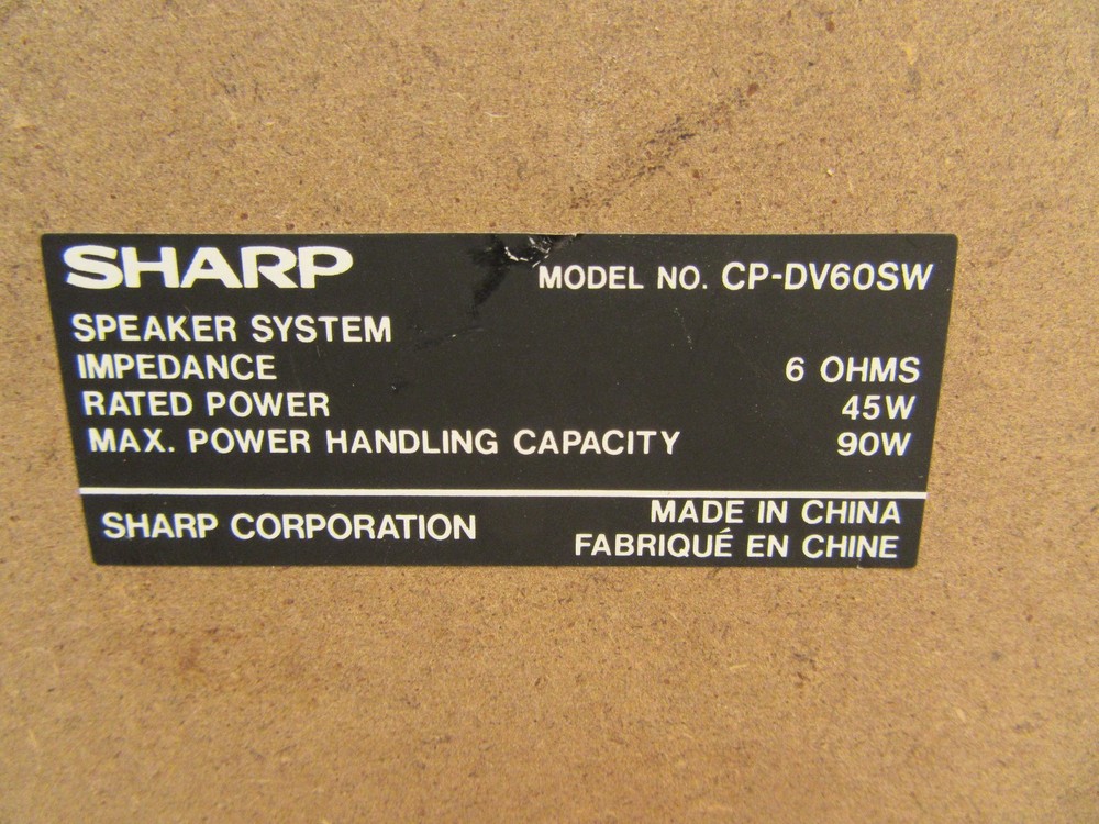 Three Sharp Component Speakers