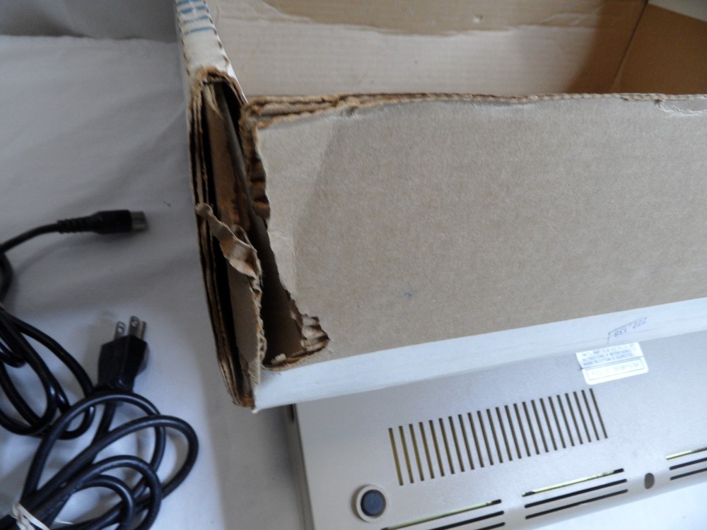 Commodore C64 Computer in Box Heat Sinks Power Supply Video cable- TESTED