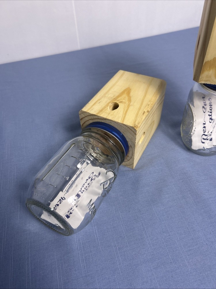 Two (2) Handmade Carpenter Bumble Bee Traps