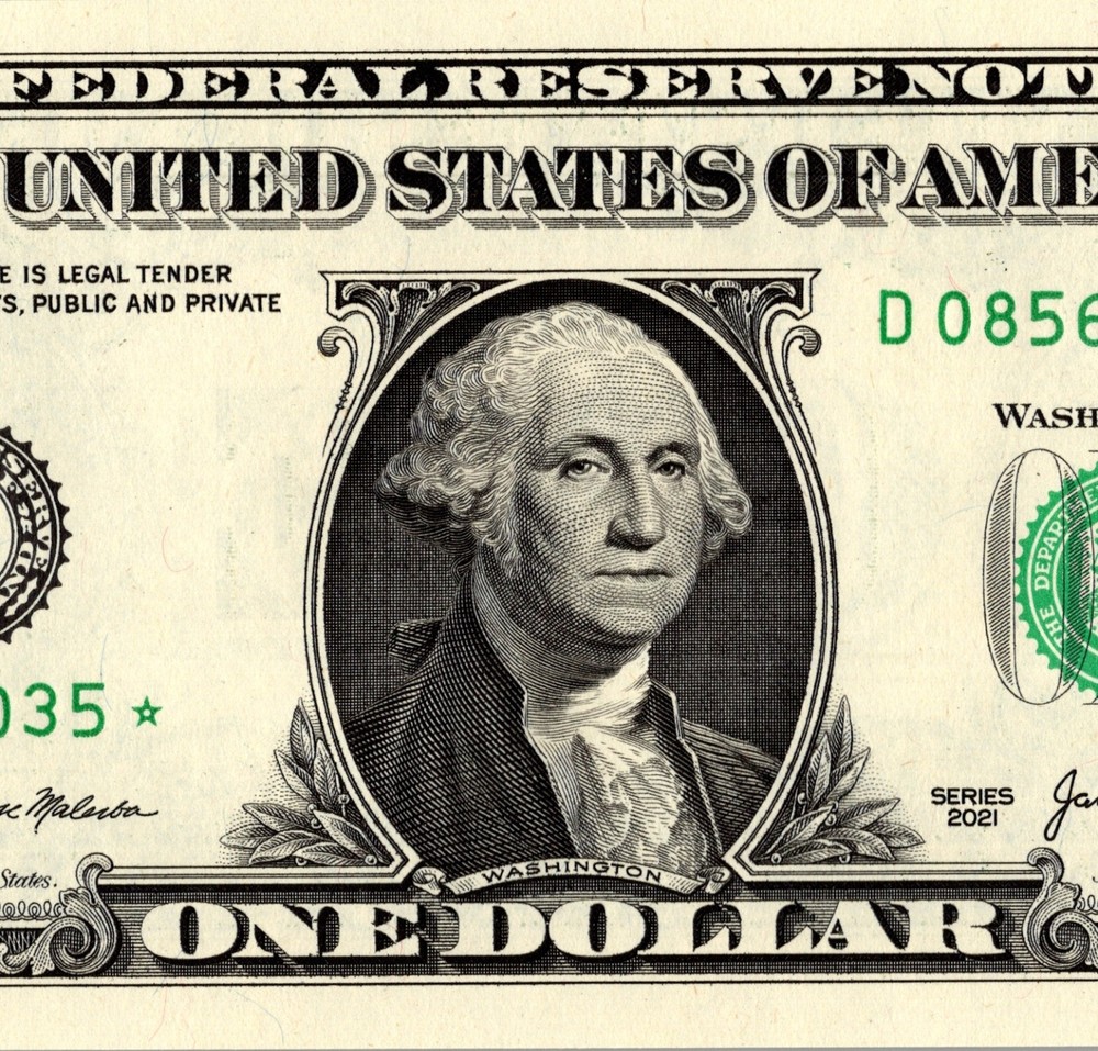 2021 D Star Note One Dollar Bill Regular Run Pack Note D08561035*