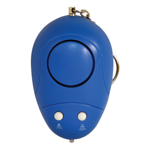 New Mini Keychain Personal Alarm with Light and Panic/Test Button BLUE