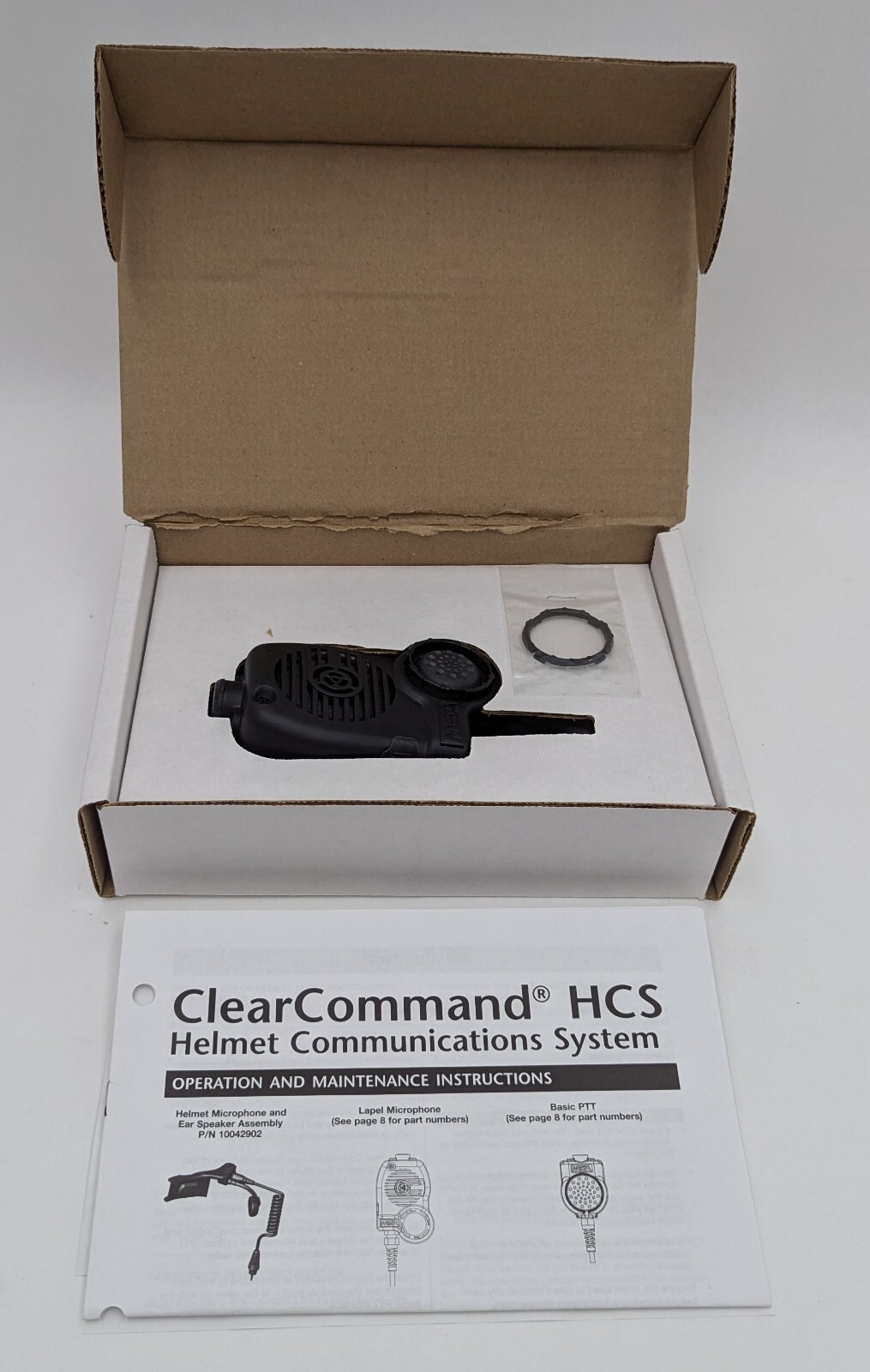 MSA 10042903 ClearCommand HCS Helmet Communication System Lapel Microphone - NIB