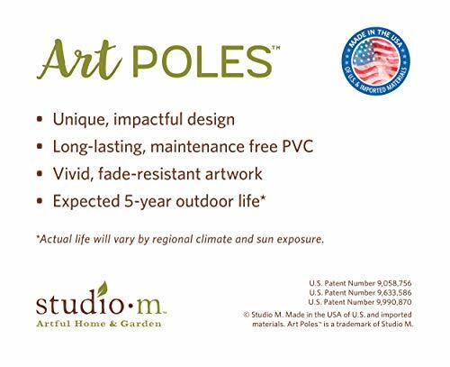 Studio M - 20" Art Pole - Summer Flowers