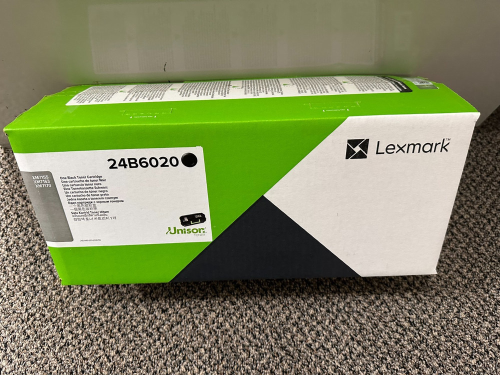 Genuine Lexmark 24B6020 Black Toner
