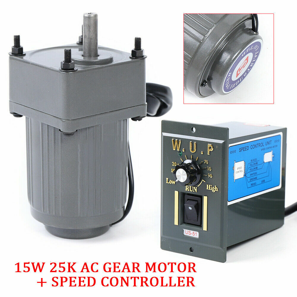 110V 15W 25K gear motor electric variable speed Reduction controller Reversible