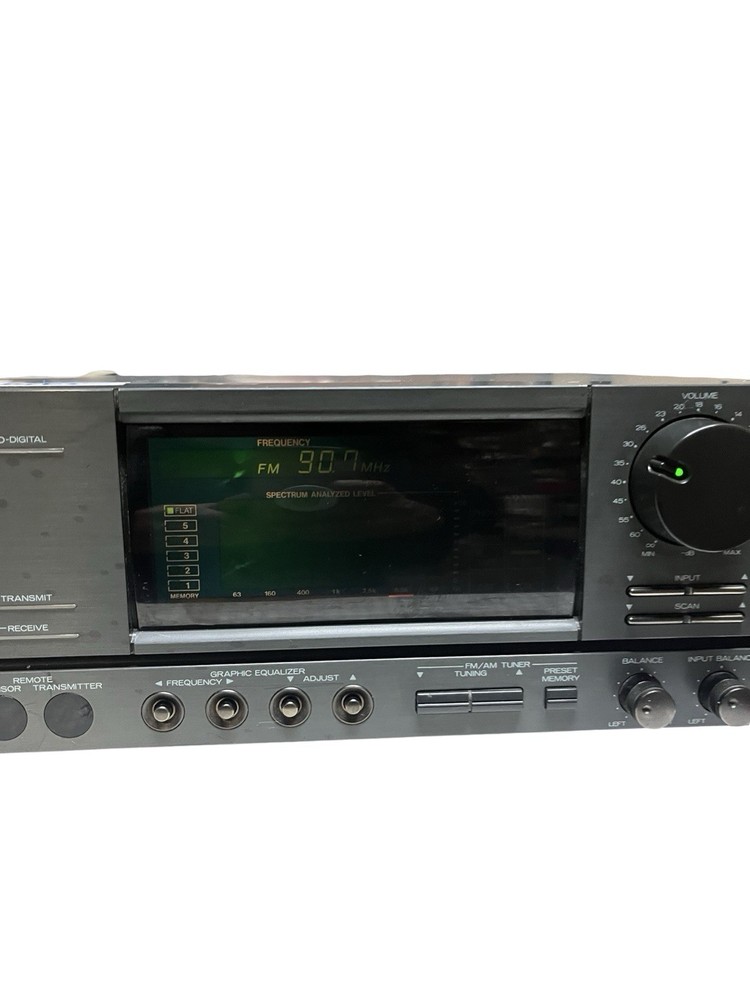Mutsubishi M-PF5350 Preamplifier Tuner w/ Equalizer Analyzer Tested Working READ