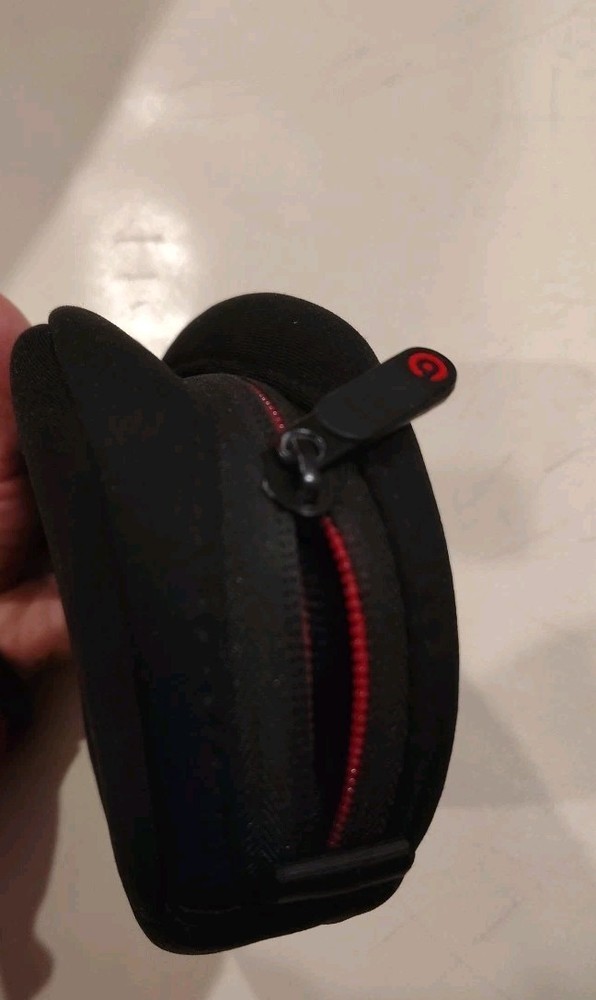 Original Black Beats Headphone Case Zip Around Soft Carrying Case