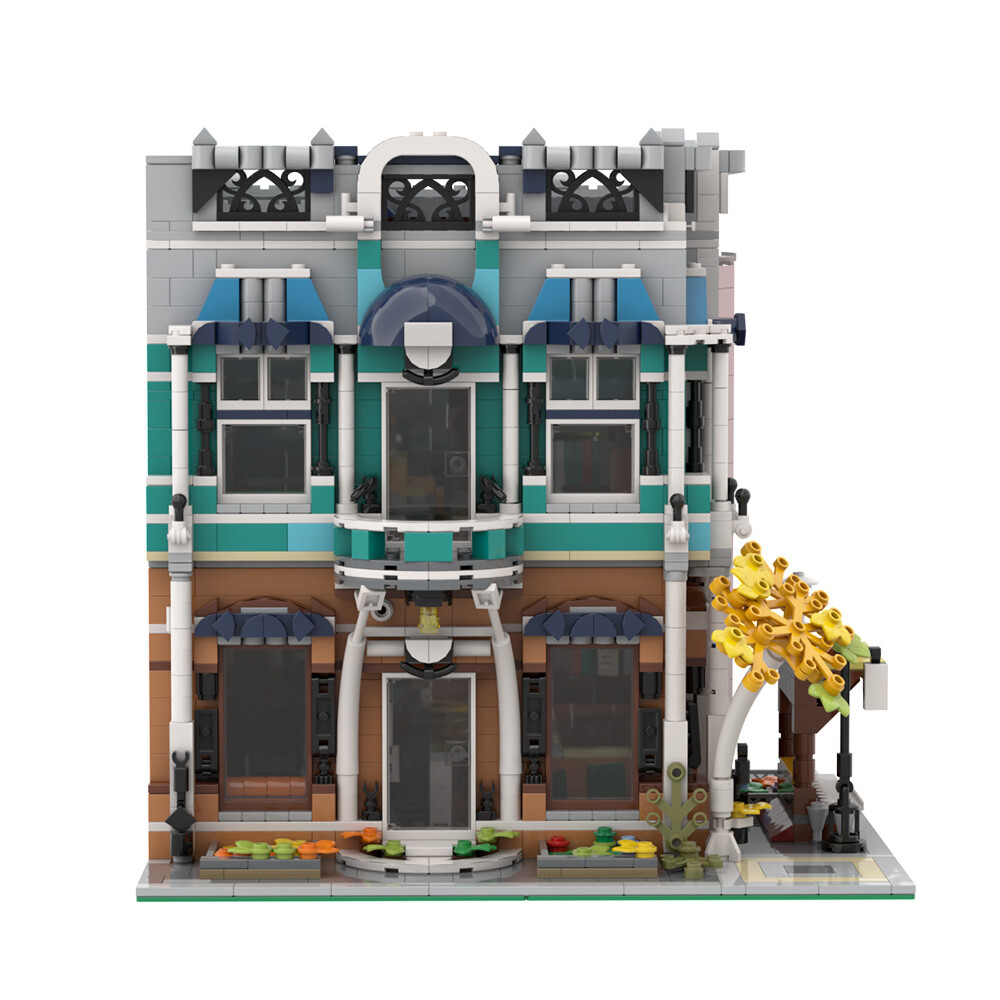 C4606 Modular Building: Café / Library Model with Interior 2287 Pieces
