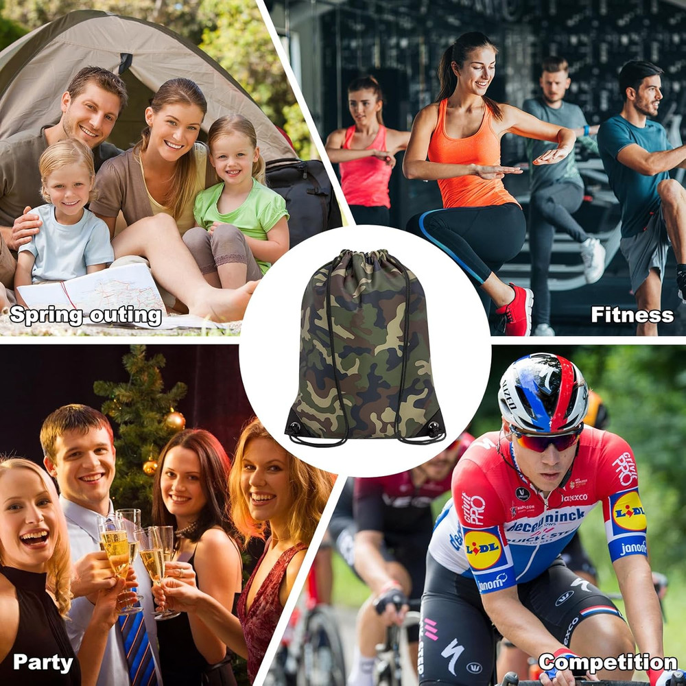 2PCS Drawstring Bags Bulk, String Backpack for Men Women, Cinch Bag Draw String