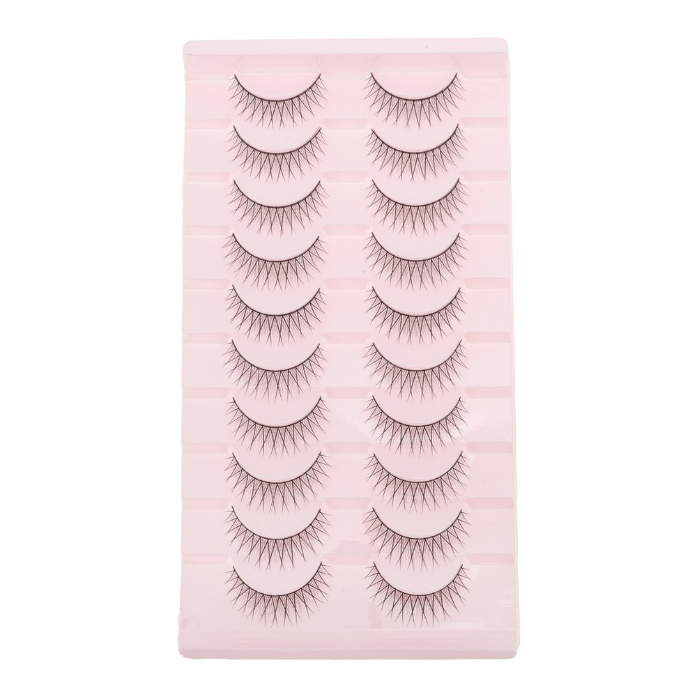 B-9 False Eyelashes for Makeup Black 10 Pair